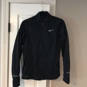 Black Nike dry fit full zip jacket